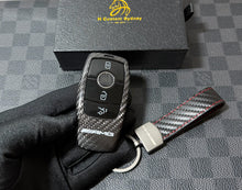 Load image into Gallery viewer, Premium Carbon Fiber Key Fob Cover Set For Mercedes C63s E63s GLC63s GLE63s GT63S AMG Model Exclusive AMG Edition

