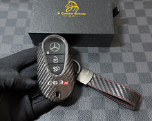 Load image into Gallery viewer, Luxury Carbon Fiber Key Fob Cover Case For Mercedes C63S AMG W206 S206 Model Custom Made Exclusive Edition
