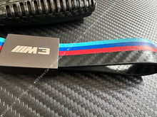 Load image into Gallery viewer, Genuine Carbon Fiber Keyring Key Fob Cover For BMW M2 M3 M3 CS M4 M4 CS  M2 M3 M4 Competition Custom Made Exclusive Gift
