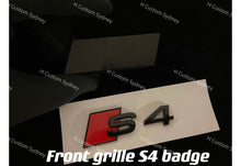 Load image into Gallery viewer, S4 Gloss Black Badges Package For Audi S4 B8 B9 B9.5 2013-2025 Models
