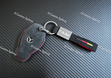 Load image into Gallery viewer, C63S Alcantara Keyring Keychain Key Cover For Mercedes C63S W205 AMG Custom Made Exclusive Gift
