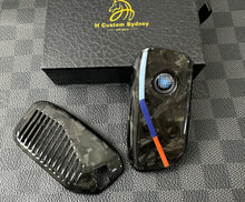 Load image into Gallery viewer, Luxury Forged Carbon Fiber Key Fob Cover Case For BMW New 5 7 series i5 i7 iX X5 X6 X7 LCI New Generation Key Exclusive Edition
