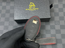Load image into Gallery viewer, Alcantara Key Case &amp; Keychain Set For Nissan GT-R ExclusiveEdition

