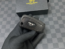 Load image into Gallery viewer, Premium Genuine Carbon Fiber Key Fob Cover Keychain Pack For Ford Mustang GT Exclusive Made
