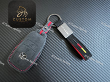 Load image into Gallery viewer, CLA45S Alcantara Keyring Keychain Key Cover For Mercedes CLA45S AMG Custom Made Exclusive Gift
