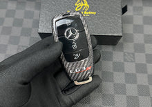 Load image into Gallery viewer, C63S Genuine Carbon Fiber Key Fob Cover Keyring Pack For Mercedes W205 C63S AMG 2019-2023 Model Custom Made Exclusive Edition

