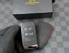 Load image into Gallery viewer, Luxury Alcantara and Nappa Leather Key Fob Cover Case Keychain Pack Fit For Land Rover Range Rover Custom Made Exclusive Gift
