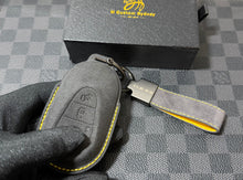 Load image into Gallery viewer, Mercedes AMG CLE53 Premium Custom Alcantara Key Cover Keychain Set Exclusive Edition
