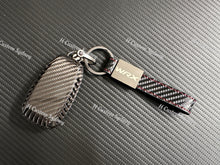 Load image into Gallery viewer, WRX Genuine Carbon Fiber Keyring Key Fob Cover For Subaru WRX Custom Made Exclusive Gift
