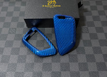 Load image into Gallery viewer, Premium Carbon Fiber Key Fob Cover Keychain Set For BMW X5M X6M Competition Custom Made Exclusive Gift
