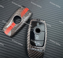 Load image into Gallery viewer, Genuine Carbon Fiber Key Cover Case FOB For Mercedes AMG C63S E63s GLE63S GLS63 G63 GT63S Custom Made Exclusive Gift
