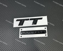 Load image into Gallery viewer, TT Gloss Black Badges Package For Audi TT FV MK3 2015-2023 Model Exclusive Pack

