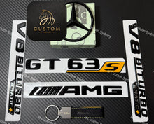 Load image into Gallery viewer, Gloss Black Full Badges Package For Mercedes AMG GT63S X290 Custom Edition

