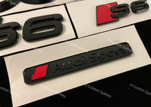 Load image into Gallery viewer, Gloss Black S6 Badges Package For Audi S6 C7 C8 Exclusive Pack
