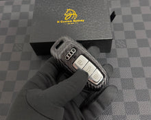 Load image into Gallery viewer, Luxury Carbon Fiber Key Fob Cover Case For Audi S3 RS3 S5 S6 RS6 SQ7 RSQ8 Exclusive Audi sport Edition
