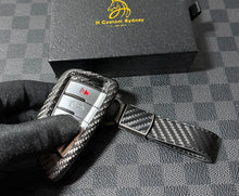 Load image into Gallery viewer, Genuine Carbon Fiber Keyring Key Fob Cover Keychain Pack For BMW M3 M4 M5 M8 Competition Custom Made Exclusive
