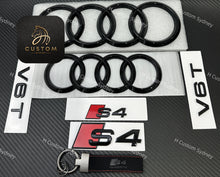 Load image into Gallery viewer, S4 Gloss Black Badges Package For Audi S4 B8 B9 B9.5 2013-2025 Models
