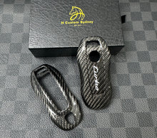 Load image into Gallery viewer, Luxury Carbon Fiber Key Case｜Premium Protective Cover Compatible with Porsche Macan EV Key Fob Exclusive Edition
