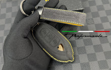 Load image into Gallery viewer, Premium Alcantara and Nappa Leather Key Fob Cover Case Keychain Pack For Lamborghini Urus Custom Made Exclusive Edition
