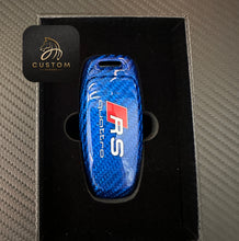 Load image into Gallery viewer, Premium Fiber Key Fob Cover Case For Audi New RS3 RS6 RS7 RSQ8 Exclusive Made
