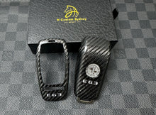 Load image into Gallery viewer, Luxury Carbon Fiber Key Fob Cover Case For Mercedes W213 E63 AMG Model Custom Made Exclusive Edition
