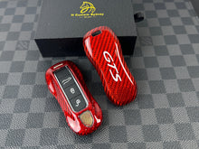 Load image into Gallery viewer, Porsche GTS Premium Carbon Fiber Key Fob Cover Case For Porsche Cayenne Taycan Panamera 911 Custom Made
