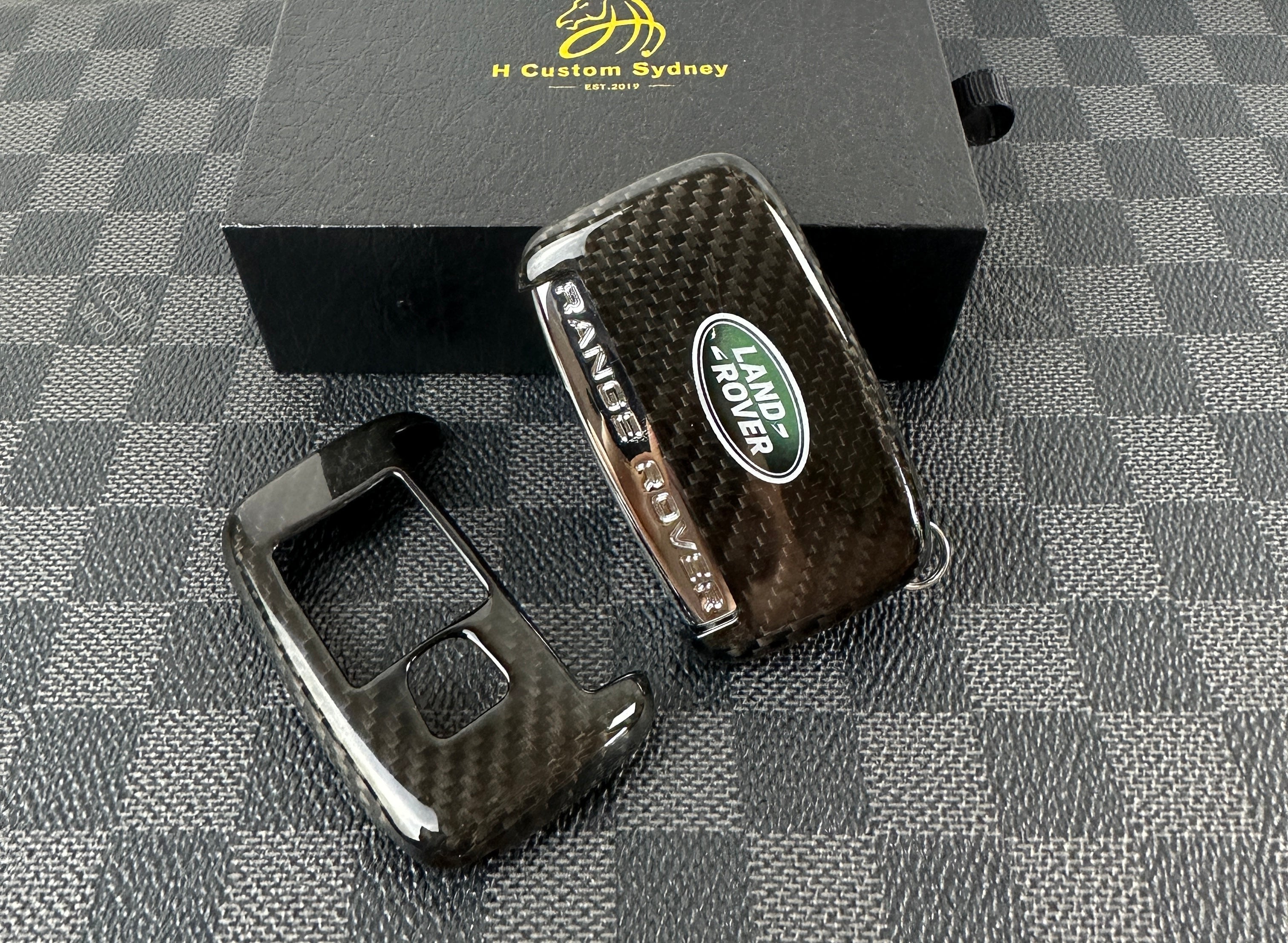 Premium Carbon Fiber Key Fob Cover Case For Land Rover Range Rover Dis ...