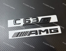 Load image into Gallery viewer, C63S Matte Black Badges Package For Mercedes C63S AMG W205 C205 A205 S205 Exclusive Pack
