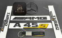 Load image into Gallery viewer, A45S Matte Black Full Badges Emblems Package For Mercedes A45S W177 Exclusive Edition One Pack

