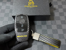 Load image into Gallery viewer, Premium Carbon Fiber Key Fob Cover Set For Mercedes C63s E63s GLC63s GLE63s GT63S AMG Model Exclusive AMG Edition One Pack
