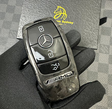 Load image into Gallery viewer, Luxury Forged Carbon Fiber Key Fob Cover Case For Mercedes C63s E63s GLC63s GLE63s GT63s Edition one Model Custom Made Exclusive Edition
