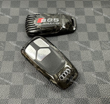 Load image into Gallery viewer, Premium Carbon Fiber Key Fob Cover For Audi SQ7 SQ5 S5 S4 RS5 RS4 TTRS TTS R8 Exclusive Made
