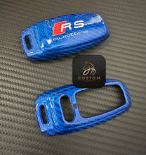 Load image into Gallery viewer, Premium Fiber Key Fob Cover Case For Audi New RS3 RS6 RS7 RSQ8 Exclusive Made
