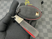 Load image into Gallery viewer, Alcantara Key Case &amp; Keychain Set For Nissan GT-R ExclusiveEdition
