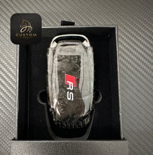 Load image into Gallery viewer, RS Premium Carbon Fiber Key Fob Cover For Audi RS6 RS5 RS4 R8 Old model Exclusive Made
