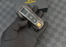 Load image into Gallery viewer, Luxury Carbon Fiber Key Fob Cover Case Fit For Porsche Car Key Fob Exclusive Weissach RS Edition
