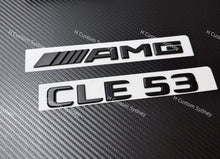Load image into Gallery viewer, CLE53 Matte Black Badges Pack For Mercedes CLE53 C236 A236 Night Edition
