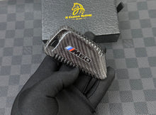 Load image into Gallery viewer, i4 M60 Genuine Carbon Fiber Keyring Key Fob Cover For BMW New i4 M60 Custom Made Exclusive Gift
