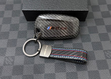 Load image into Gallery viewer, M2CS Genuine Carbon Fiber Keyring Key Fob Cover Pack For BMW M2CS F87 Model Custom Made Exclusive Gift

