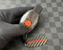 Load image into Gallery viewer, Luxury Carbon Fiber AMG Key Fob Cover Set Fit For Mercedes A C GLC GLE GLS CLA GLA Class A45 CLA45 GLA45 C43 C63S GLC63s GLE63S GLS63 Exclusive Edition

