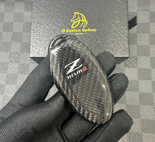 Load image into Gallery viewer, Premium Carbon Fiber Key Fob Cover Case Fit For Nissan Z Nismo Z34 Model Exclusive Made
