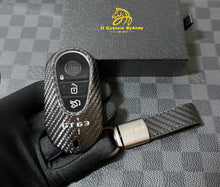 Load image into Gallery viewer, Premium Carbon Fiber Key Fob Cover Pack for Mercedes AMG GT63 C192 Exclusive Edition
