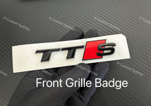 Load image into Gallery viewer, Gloss Black TTS Full Badges Package For Audi TT FV MK3 2015-2024 Models
