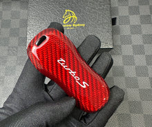Load image into Gallery viewer, Luxury Red Carbon Fiber Key Shell Fit For Porsche Car Key Fob Exclusive Edition
