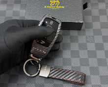 Load image into Gallery viewer, GLE63S Genuine Carbon Fiber Key Fob Cover Pack Fit For Mercedes AMG GLE63S V167 C167 Exclusive Edition
