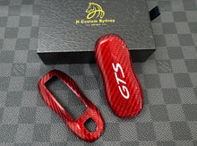 Load image into Gallery viewer, Premium Carbon Fiber Key Fob Cover Case Compatible For Porsche Car Keys (Macan Cayenne Panamera 911 Boxster Cayman) Exclusive Edition
