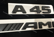 Load image into Gallery viewer, Matte Black A45 Badges Package For Mercedes AMG A45 W176 Exclusive Pack
