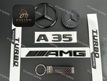 Load image into Gallery viewer, Gloss Black A35 AMG Badges Package For Mercedes A35 W177 V177 Exclusive Pack
