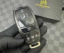 Load image into Gallery viewer, Premium Forged Carbon Fiber Key Fob Cover Case For Mercedes E53 AMG Model Custom Made Exclusive Gift

