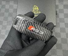 Load image into Gallery viewer, Genuine Carbon Fiber Key Fob Cover Keyring Pack For Audi RS3 GY Model 2021-2025 Exclusive Edition
